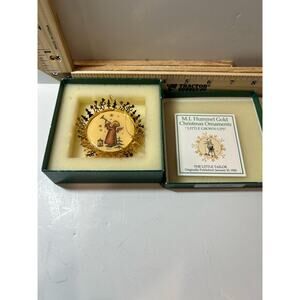 M.I. Hummel Gold Christmas Ornament “Little Tailor” Collectible Gift 1942
